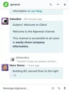 Odoo ERP For customer services and chatbots